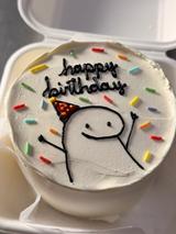 Bentô cake de aniversário na marmitinha