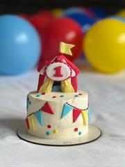 Bolo de 1 ano com tema circo